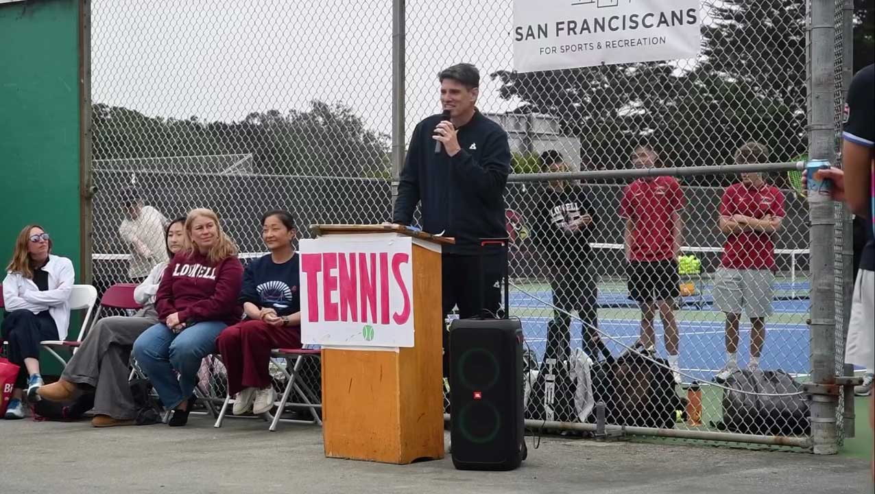 Seth Speaking at Lowell High Courts
